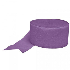 Amscan_OO Decorations - Banners, Flags & Streamers New Purple Black Crepe Streamer 24cm Each