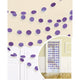Amscan_OO Decorations - Banners, Flags & Streamers New Purple Frosty White Glitter Round String Decorations 2m 6pk