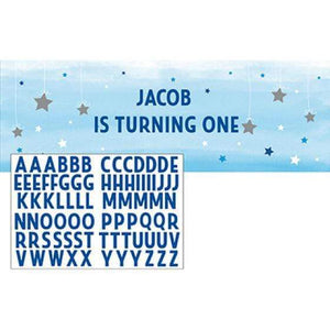 Amscan_OO Decorations - Banners, Flags & Streamers One Little Star Boy Giant Party Personalize It Banner Decoration Each