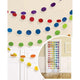 Amscan_OO Decorations - Banners, Flags & Streamers Rainbow Multi Coloured Glitter Round String Decorations 2m 6pk