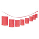 Amscan_OO Decorations - Banners, Flags & Streamers Red Bright Pink Paper Lantern Garland 365cm Each