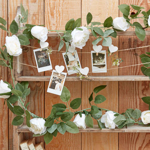 Amscan_OO Decorations - Banners, Flags & Streamers Rustic Country Flowers White Garland Each