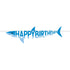 Shark Party Shaped Happy Birthday Ribbon Banner 33cm x 1.39m Each