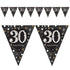 Sparkling Celebration 30th Prismatic Plastic Pennant Banner 4m x 20cm Each