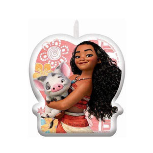 Amscan_OO Decorations - Cake Decorations - Candles Moana Birthday Candle Each
