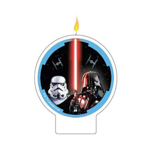 Amscan_OO Decorations - Cake Decorations - Candles Star Wars Flat Candle 8cm x 7cm Each