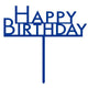 Decorations - Cake Decorations - Toppers & Banners Bright Royal Blue Happy Birthday Cake Topper Pick Each
