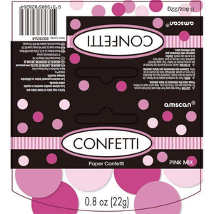 Amscan_OO Decorations - Centerpiece & Confetti Gender Reveal Pink Mix Paper Confetti 22g Each