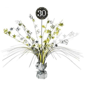 Amscan_OO Decorations - Centerpiece & Confetti Sparkling Celebration 30th Centerpiece Spray Each