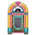 50's Rock & Roll Neon Jukebox Cutout Each