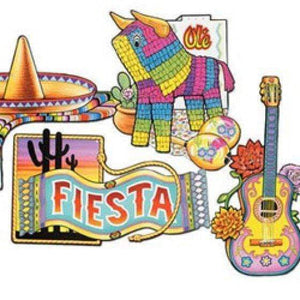 Amscan_OO Decorations - Cutouts Fiesta Cutouts 4pk