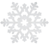 Snowflake Large Foil Cutout 38cm Each