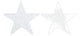 Amscan_OO Decorations - Cutouts White Bright Royal Blue Glittered Foil Solid Star Cutouts 12cm 5pk