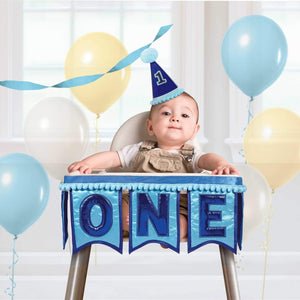 Amscan_OO Decorations - Decorating Kit 1st Birthday Boy Deluxe High Chair Decoration Each