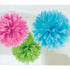 Fluffy Tissue Decorations 40cm 3Pk