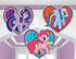 My Little Pony Friendship Honeycomb Decorations 3pk