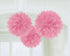New Pink Fluffy Tissue Decorations 40cm 3Pk