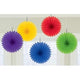 Amscan_OO Decorations - Decorative Fans, Pom Poms & Lanterns Rainbow Rainbow Mini Fan Decorations 6in 5pk