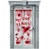 Asylum NO ONE LEAVES! Dripping Blood Door Plastic Decoration 1.65m x 85cm Each