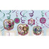 Frozen Swirl Hanging Decorations 12pk