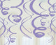 Amscan_OO Decorations - Hanging Swirls New Purple Gold Plastic Swirl Decorations 56cm 12pk