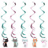 Purrfect Party Dizzy Danglers Hanging Swirls 99cm 5pk
