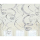 Amscan_OO Decorations - Hanging Swirls Silver Robin Egg Blue Plastic Swirl Decorations 56cm 12pk