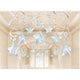 Amscan_OO Decorations - Hanging Swirls Silver Robin Egg Blue Shooting Stars Foil Mega Value Pack Swirl Decorations 30pk