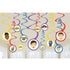 The Wiggles Party Spiral Decorations 12pk