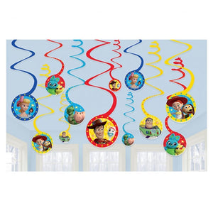 Amscan_OO Decorations - Hanging Swirls Toy Story 4 Spiral Hanging Swirl Decorations 12pk
