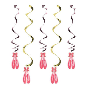 Amscan_OO Decorations - Hanging Swirls Twinkle Toes Assorted Danglers Hanging Decorations 5pk