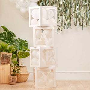 Amscan_OO Decorations - Props Botanical Baby Pop up Baby Balloon blocks 4pk