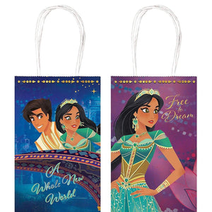Amscan_OO Games & Favors - Favor Boxes, Shreds, Treat & Loot Bags Aladdin Printed Kraft Bags 8pk