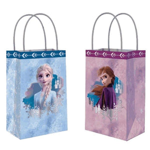 Amscan_OO Games & Favors - Favor Boxes, Shreds, Treat & Loot Bags Frozen 2 Kraft Paper Gift Bags 8pk