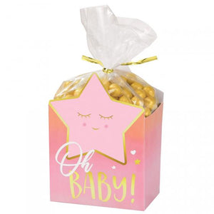 Amscan_OO Games & Favors - Favor Boxes, Shreds, Treat & Loot Bags Oh Baby Girl Favor Box Kit 8pk