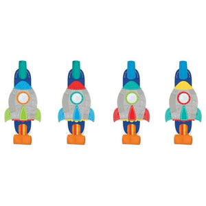 Amscan_OO Games & Favors - Favors, Activity Kit & Stickers Blast Off Birthday Blowouts 12cm 8pk