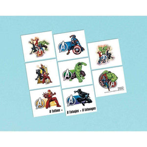 Amscan_OO Games & Favors - Favors, Activity Kit & Stickers Marvel Avengers Powers Unite Tattoo Favors 1 Sheet