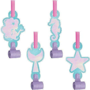 Amscan_OO Games & Favors - Favors, Activity Kit & Stickers Mermaid Shine Iridescent Blowouts with Medallions 8pk