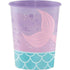 Mermaid Shine Iridescent Keepsake Souvenir Favor Cup Plastic 473ml Each