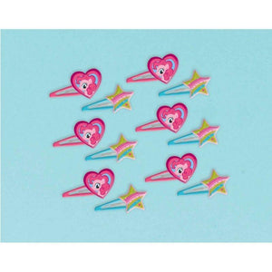 Amscan_OO Games & Favors - Favors, Activity Kit & Stickers My Little Pony Hair Clips Hearts & Stars Hair Clip 12pk