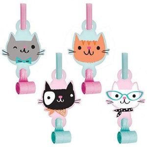 Amscan_OO Games & Favors - Favors, Activity Kit & Stickers Purrfect Party Blowouts with Medallions 8pk