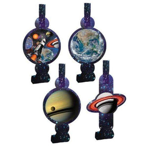 Amscan_OO Games & Favors - Favors, Activity Kit & Stickers Space Blast Blowouts with Medallions 8pk