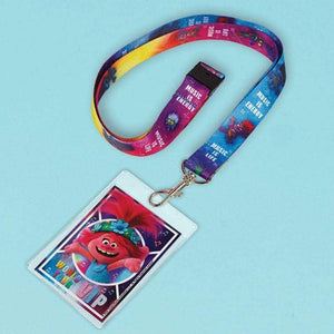 Amscan_OO Games & Favors - Favors, Activity Kit & Stickers Trolls World Tour ID Lanyards with Card Holder 58cm 4pk