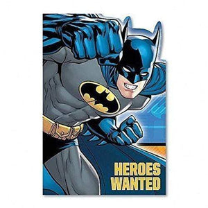 Amscan_OO Games & Favors - Invitations & Thank You Cards Batman Heroes Wanted Invitations 8pk