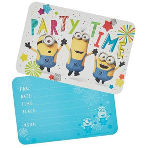 Amscan_OO Games & Favors - Invitations & Thank You Cards Despicable Me Postcard Invitations 8pk