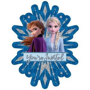 Amscan_OO Games & Favors - Invitations & Thank You Cards Frozen 2 Glittered Invitations 8pk