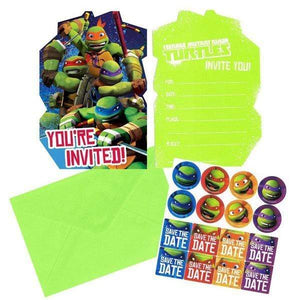Amscan_OO Games & Favors - Invitations & Thank You Cards Teenage Mutant Ninja Turtles Postcard Invitation 8pk