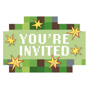 Amscan_OO Games & Favors - Invitations & Thank You Cards TNT Party! Postcard Invitations 11cm 8pk