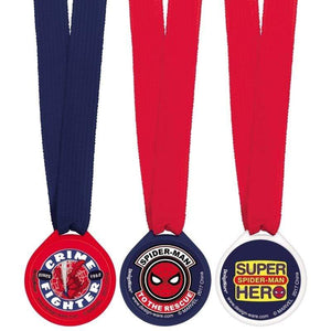 Amscan_OO Games & Favors - Medals, Ribbons & Trophy Spider-Man Webbed Wonder Award Medals 12pk