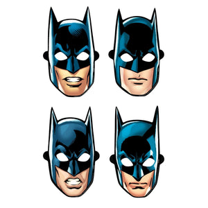 Amscan_OO Games & Favors - Party Hat & Mask Batman Heroes Unite Paper Masks 21cm x 24cm 8pk